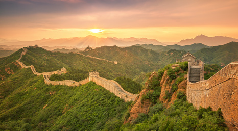 Great Wall of China at sunset — teaching opportunities in China