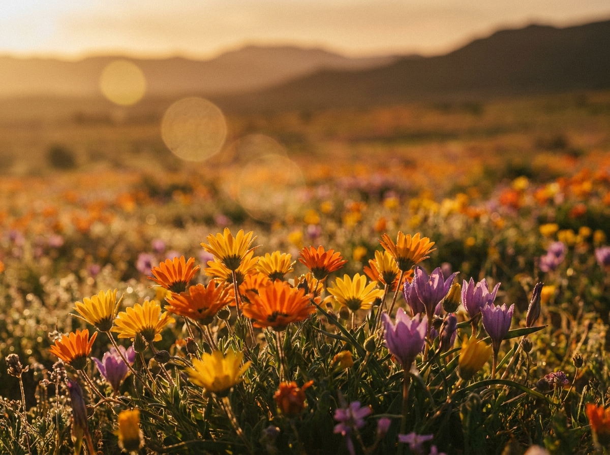 Spring wildflowers in full bloom, Western Cape